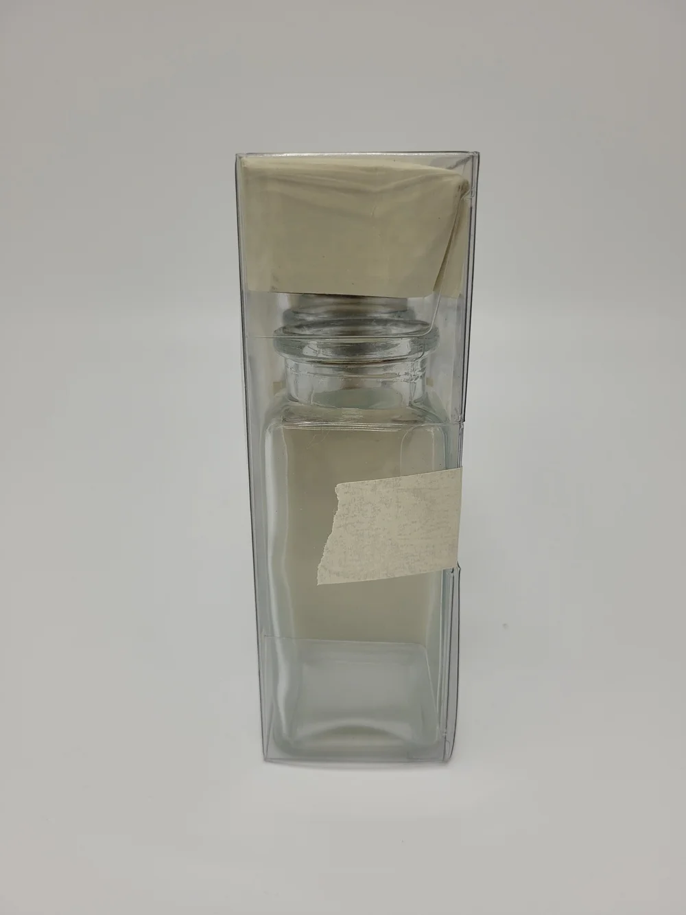 Pier 1 Clear Glass Spice Jars Cork Stoppers Set Of 5 Storage Organization